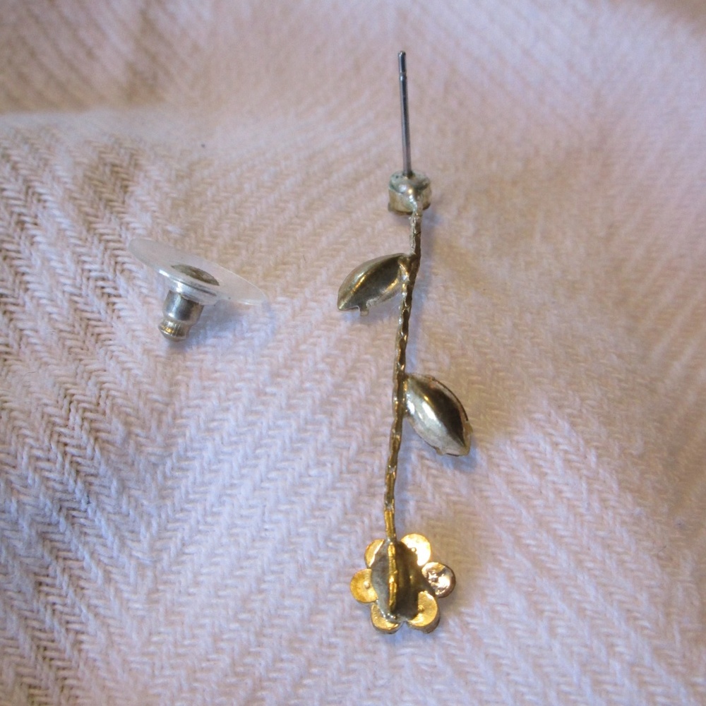 Flower Dangle Stud Earrings - image 6